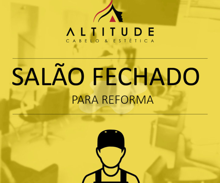 Salão fechado até o dia 05/01/2021.