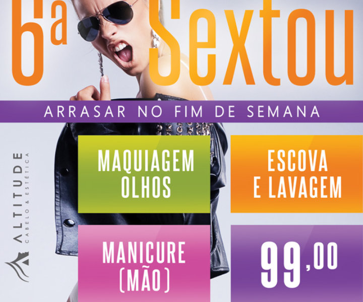 Já conhece a nossa promoção da sexta-feira? Lavagem + Escova + Make olhos + Manicure = R$ 99.- !!!   ☎ (84) 2040-4040 / 99999-3234 (Tim/WhatsApp) / 98860-6404 (Oi).