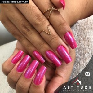 Unhas naturais rosas